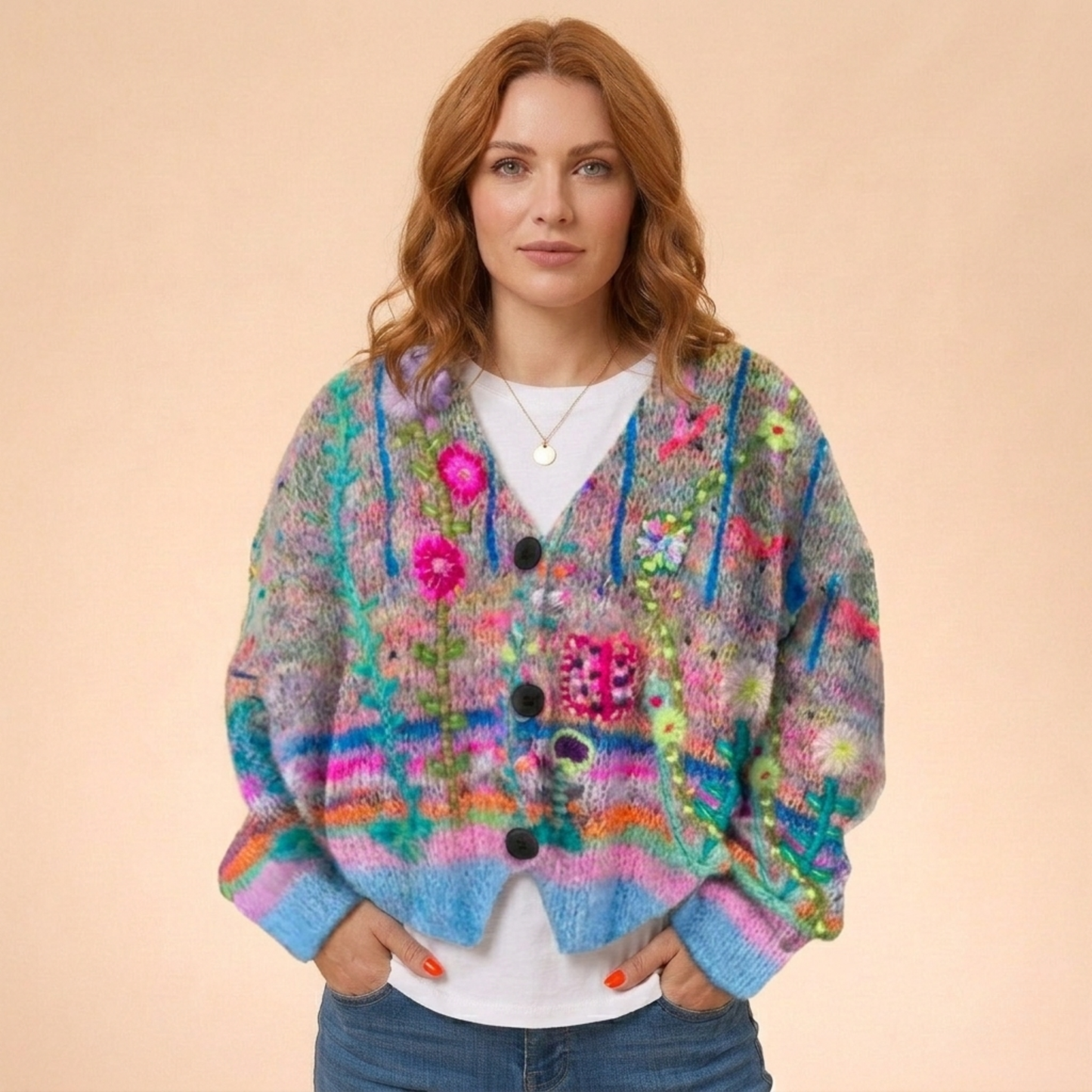 Sofia | Elegant och varm vinterstrickjacka
