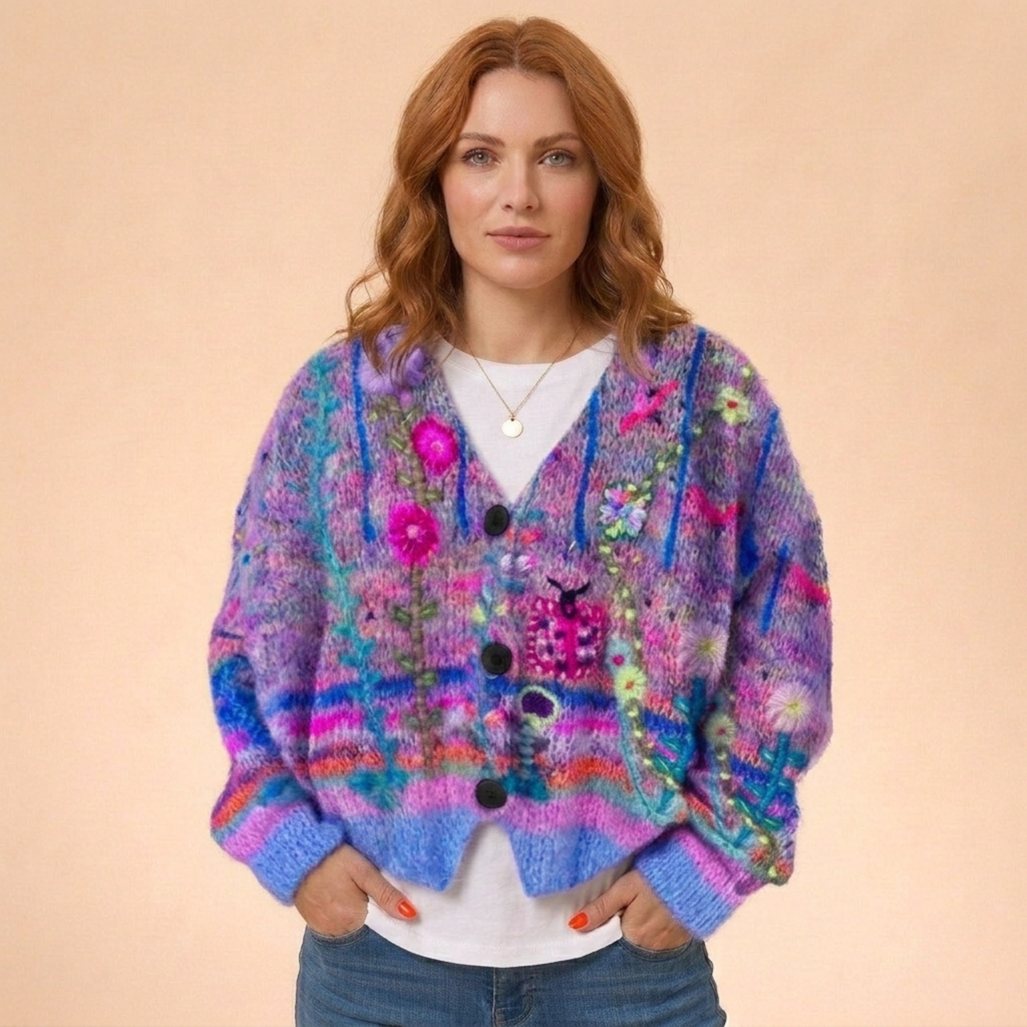 Sofia | Elegant och varm vinterstrickjacka