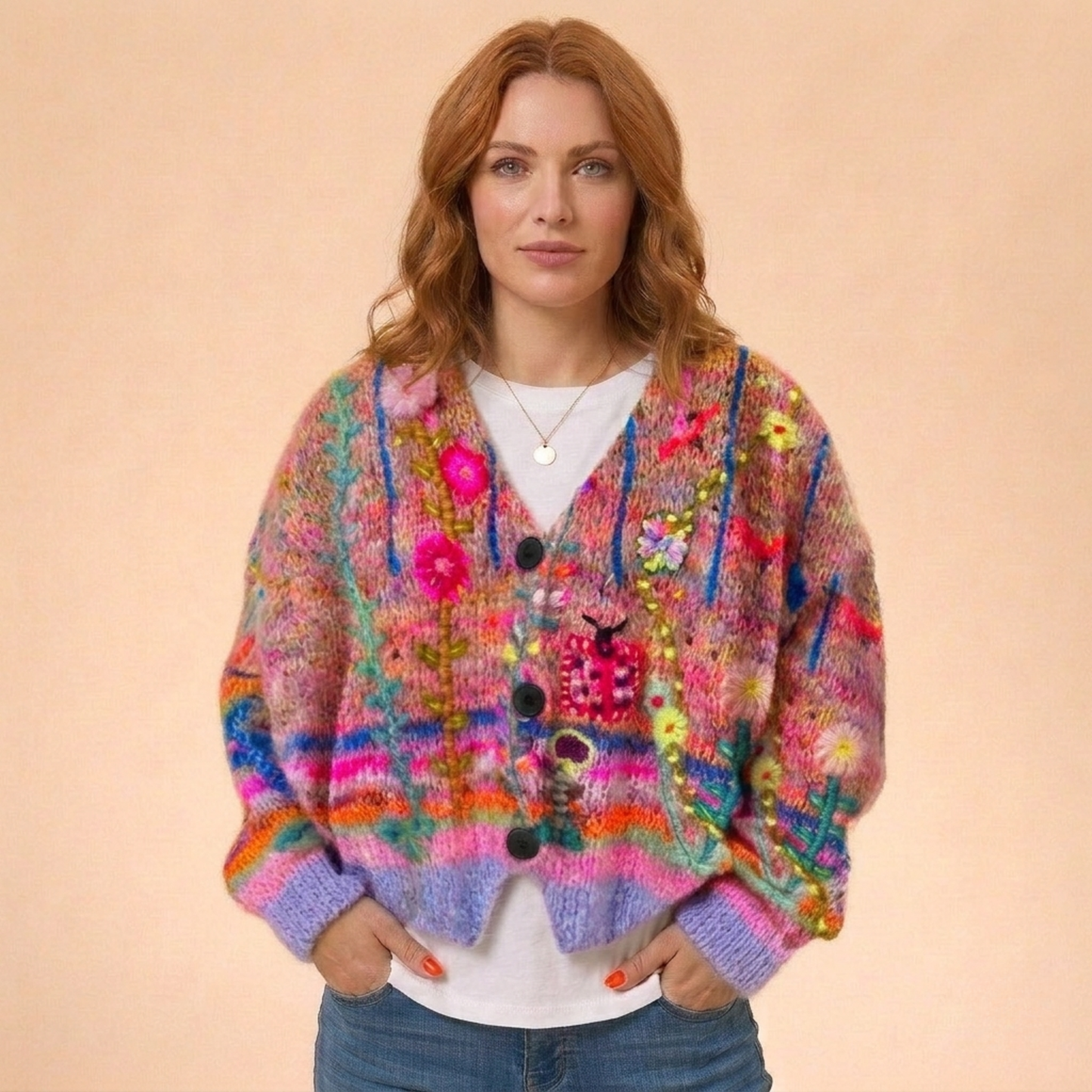 Sofia | Elegant och varm vinterstrickjacka