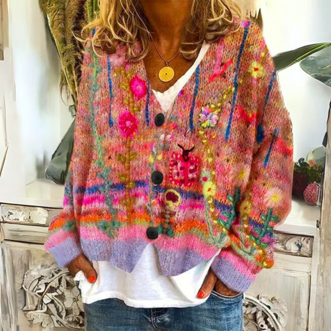 Sofia | Elegant och varm vinterstrickjacka