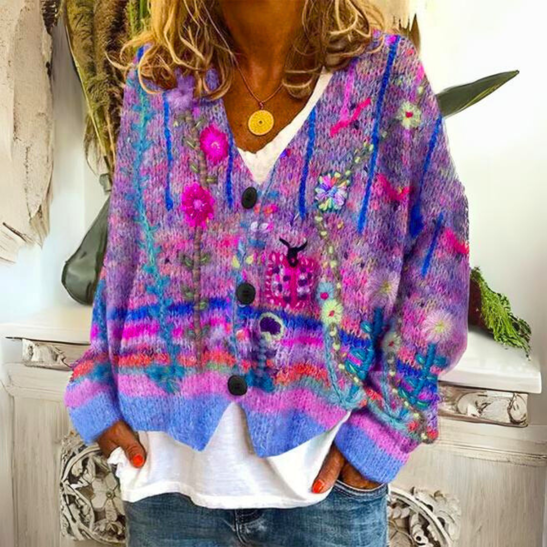 Sofia | Elegant och varm vinterstrickjacka