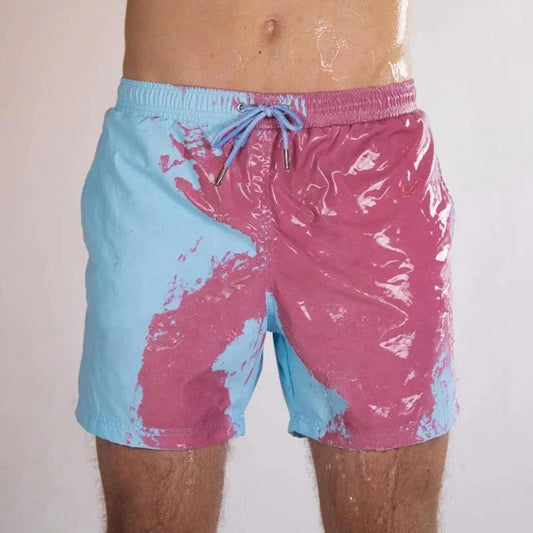 Färgskiftande Badshorts för Män - Upplev Stil i Vattnet