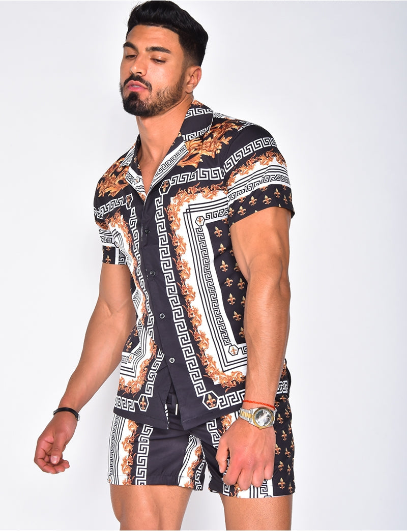 Färggrant Hawaii-set för män - VibeWear