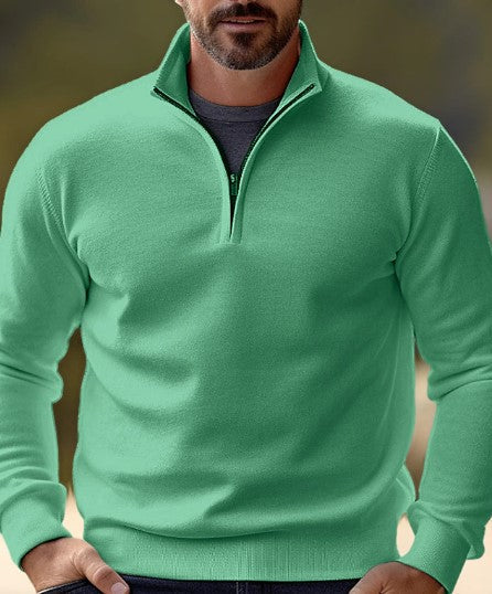 Stilfuld Herresweater med Lynlås - PureStyle