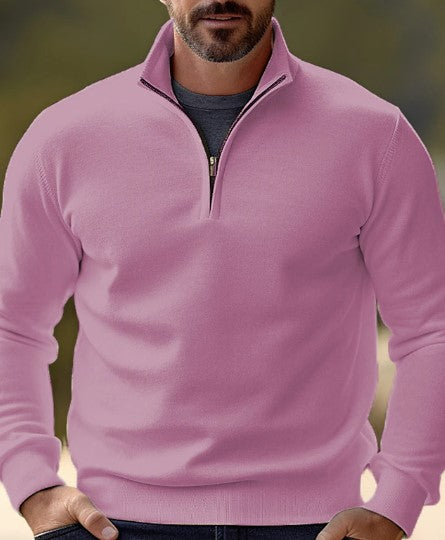 Stilfuld Herresweater med Lynlås - PureStyle