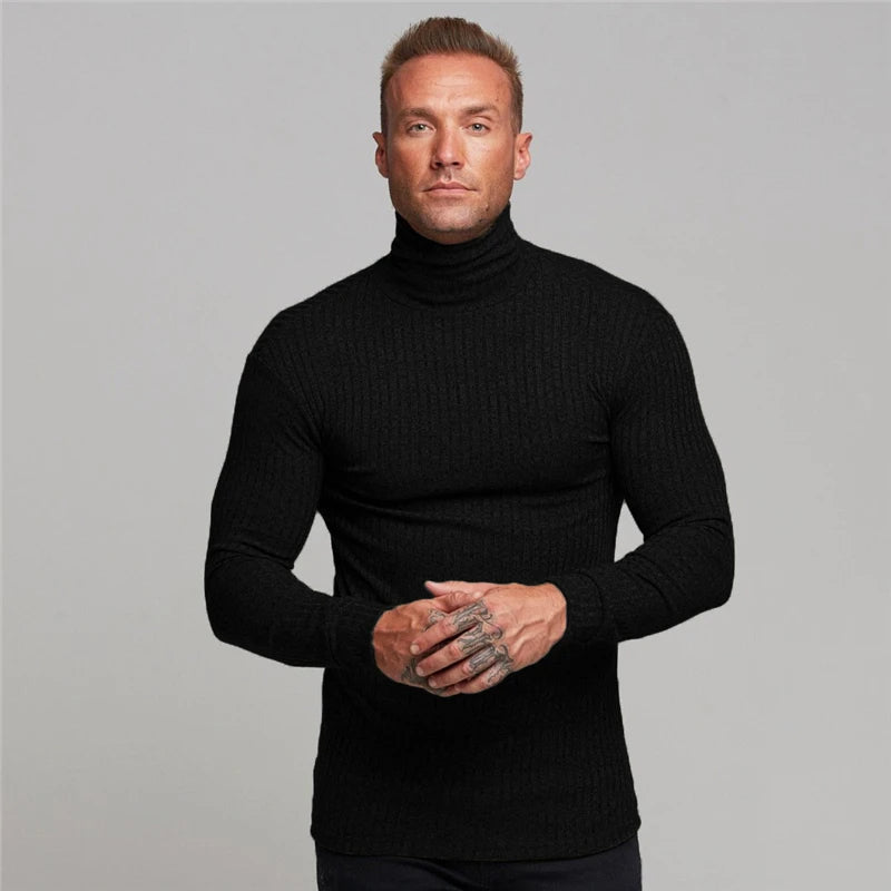 Stilfuld Rullekrave Sweater til Mænd - Vega