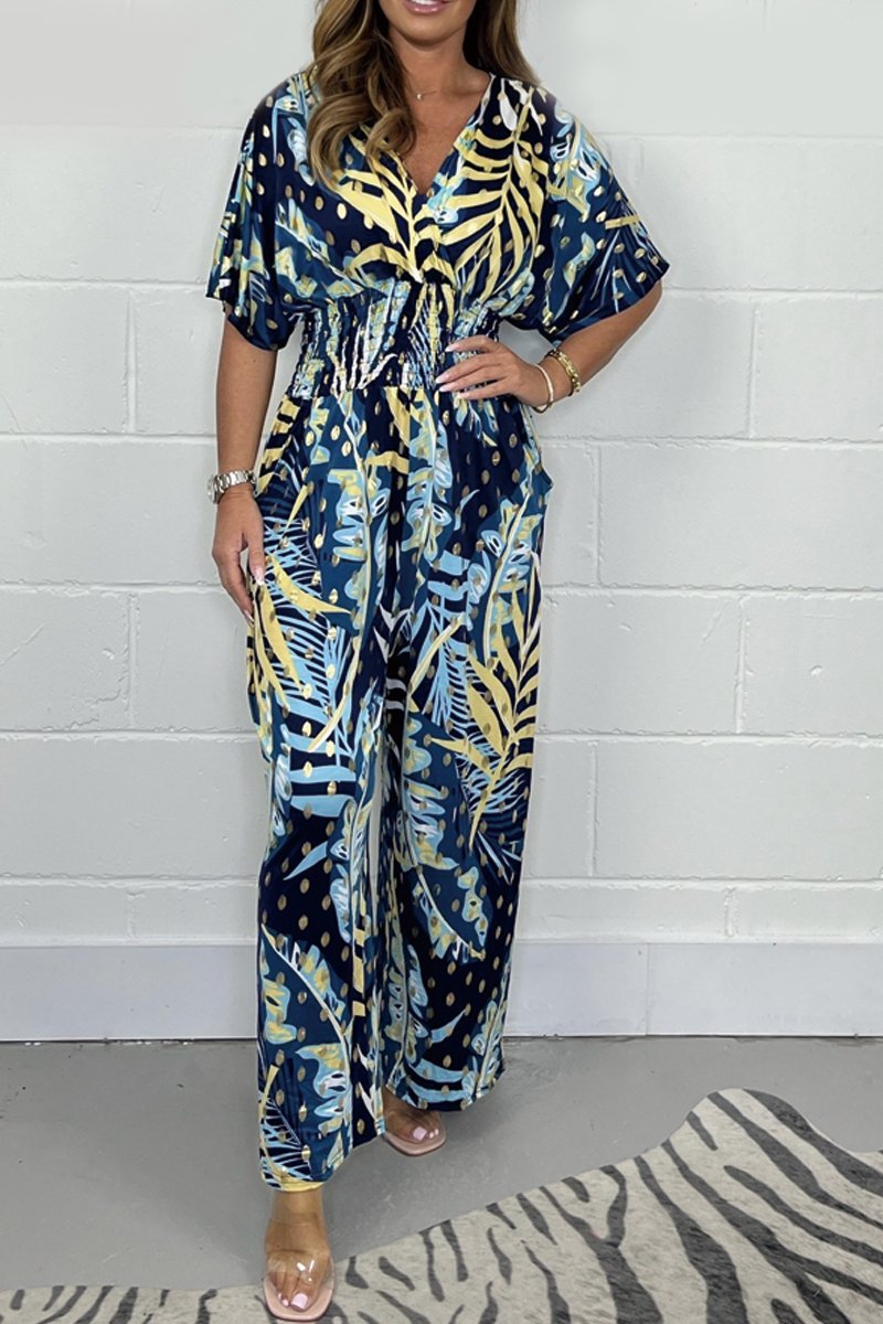Elegante jumpsuit med blomstermønster - Nova