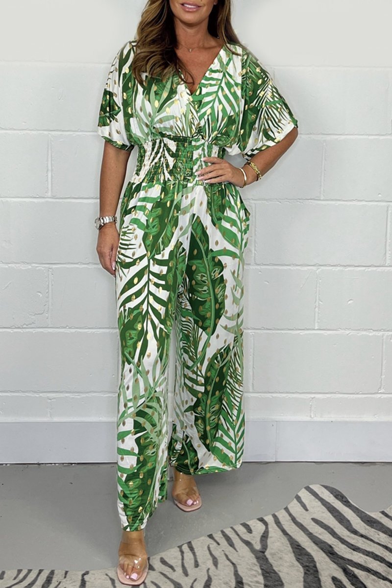 Elegante jumpsuit med blomstermønster - Nova
