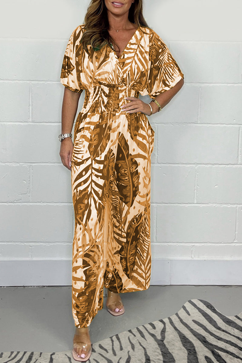 Elegante jumpsuit med blomstermønster - Nova