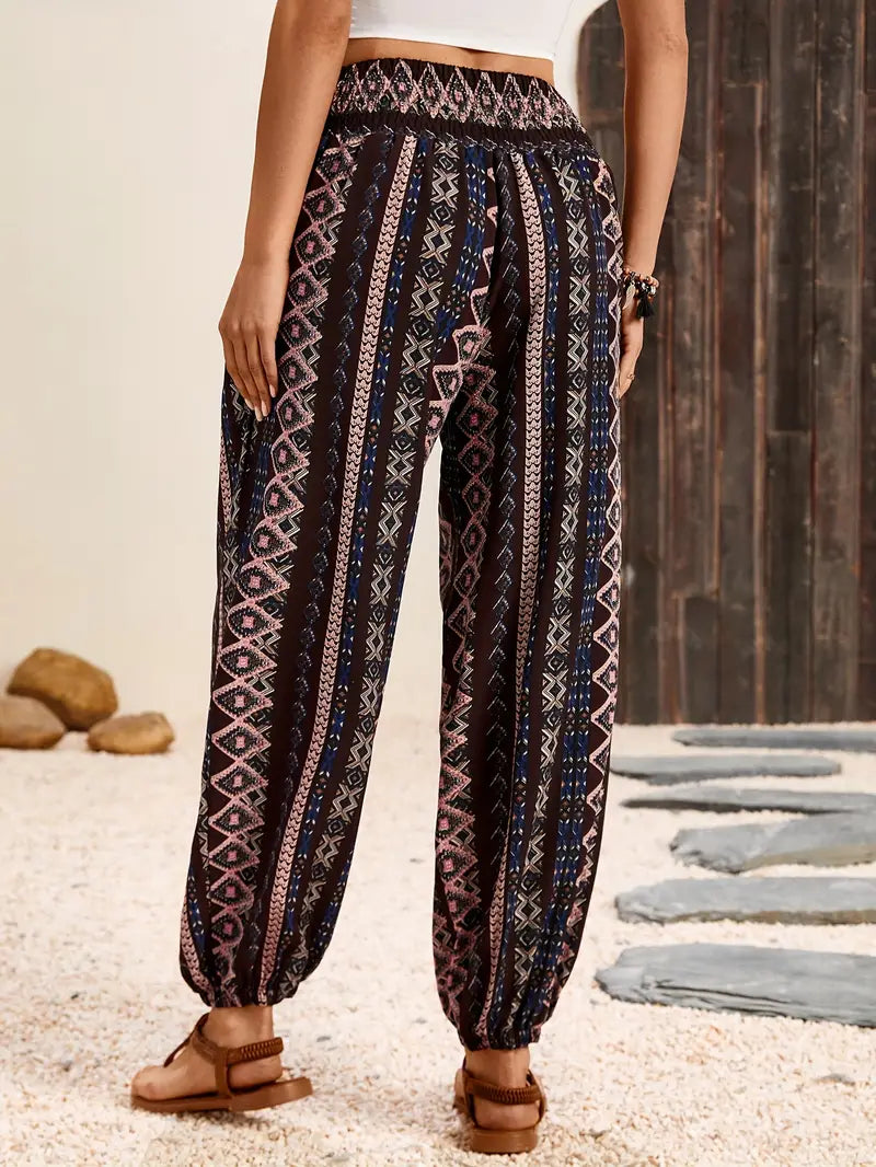 Solara - Løse Boho Bukser med Slids