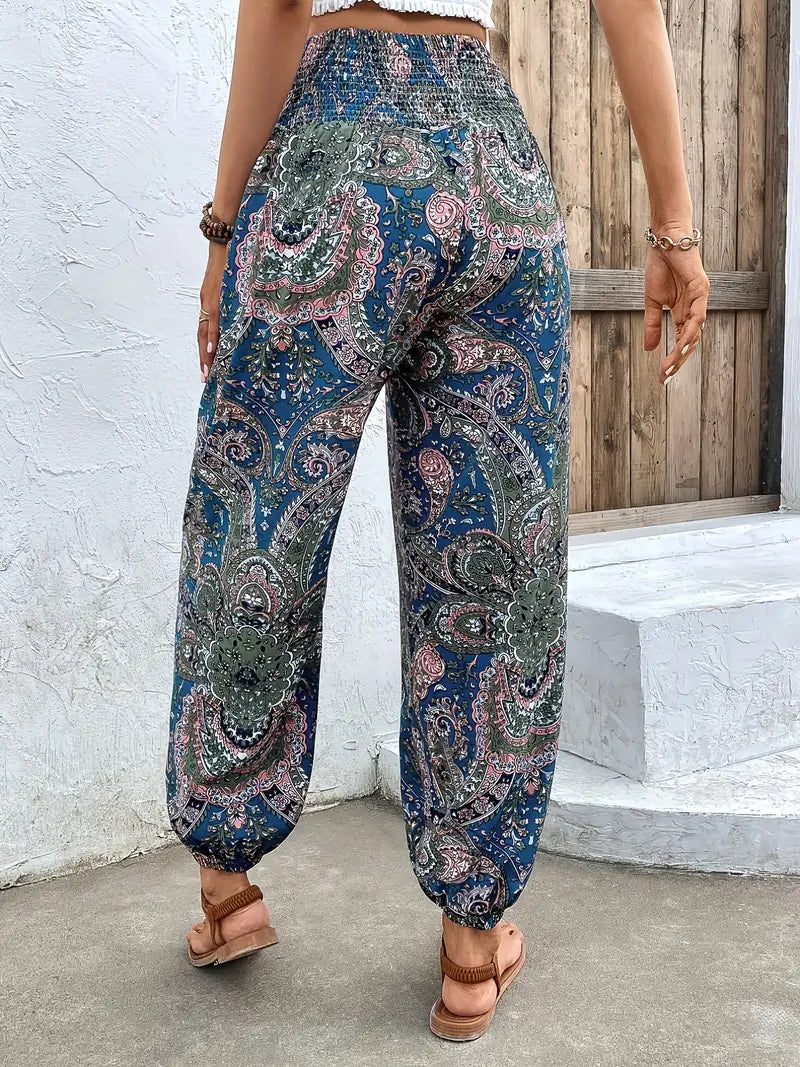 Solara - Løse Boho Bukser med Slids