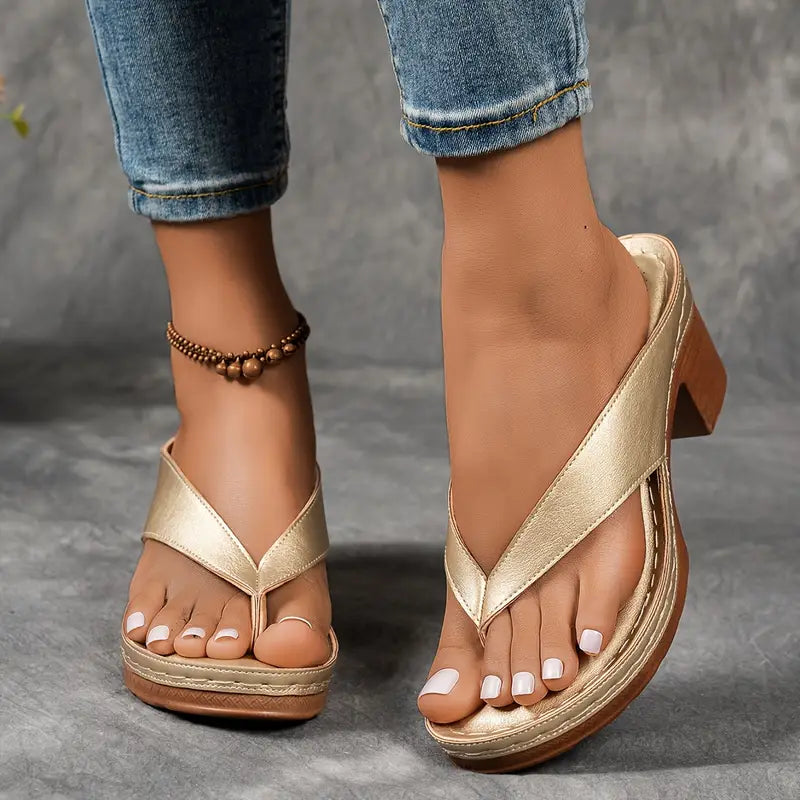 Soleil | Elegant Slip-On Sandaler för Sommaren