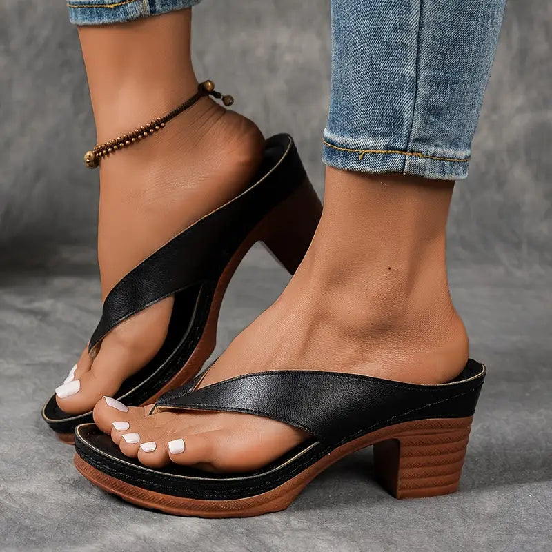 Soleil | Elegant Slip-On Sandaler för Sommaren