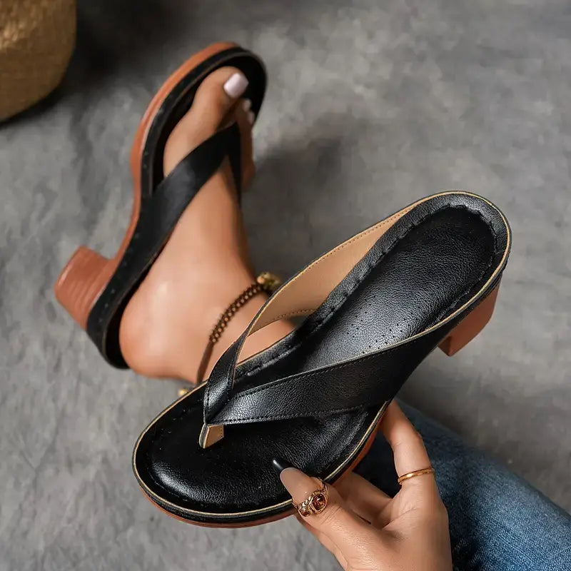 Soleil | Elegant Slip-On Sandaler för Sommaren