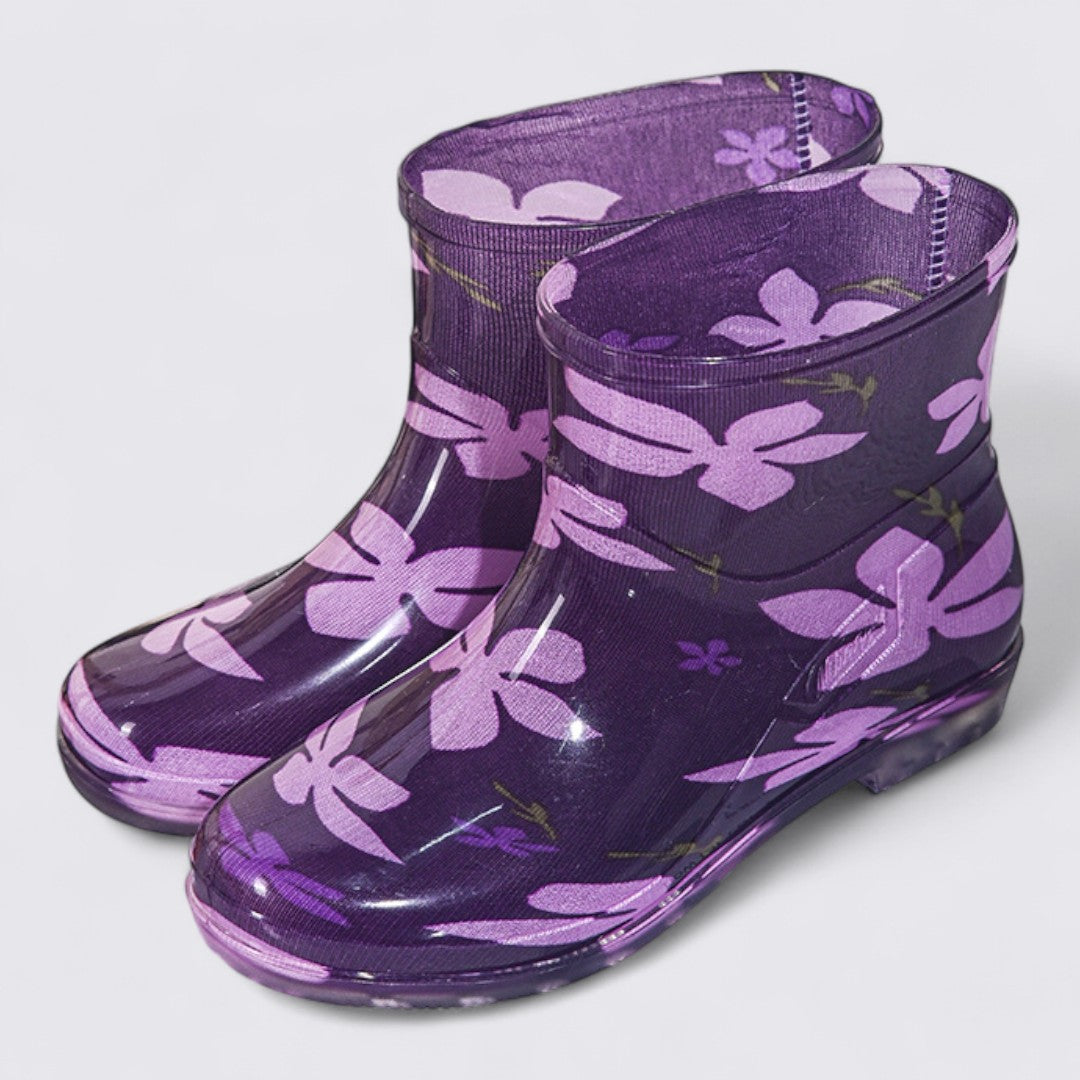 Dame gummistøvler – ankelhøje – bred pasform