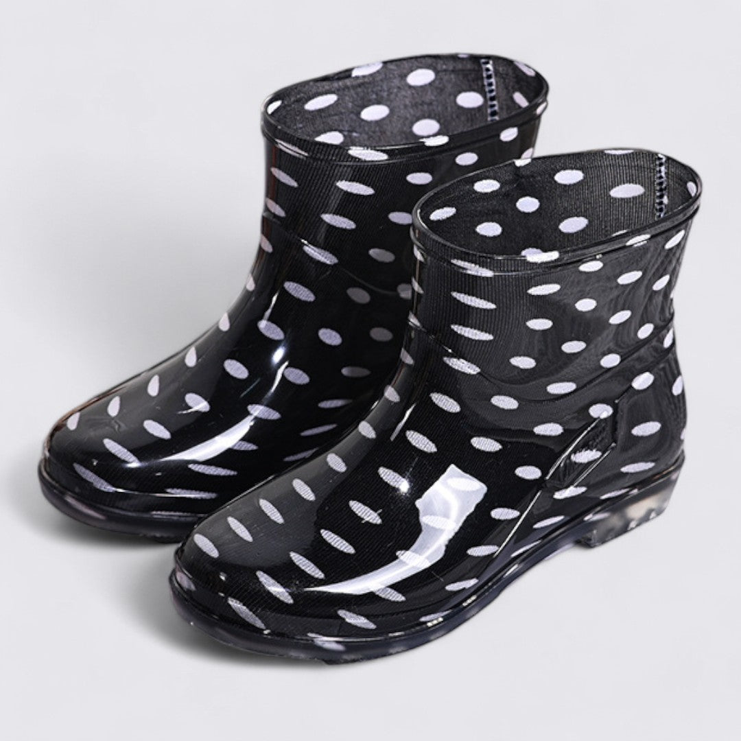 Dame gummistøvler – ankelhøje – bred pasform