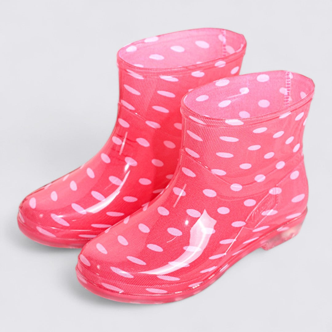 Dame gummistøvler – ankelhøje – bred pasform