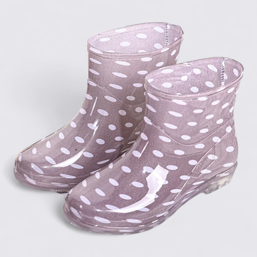 Dame gummistøvler – ankelhøje – bred pasform