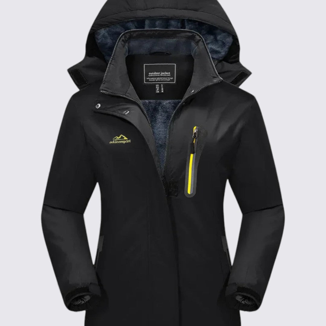 Damejakke med hætte – Lynlåsjakke – Klassisk snit