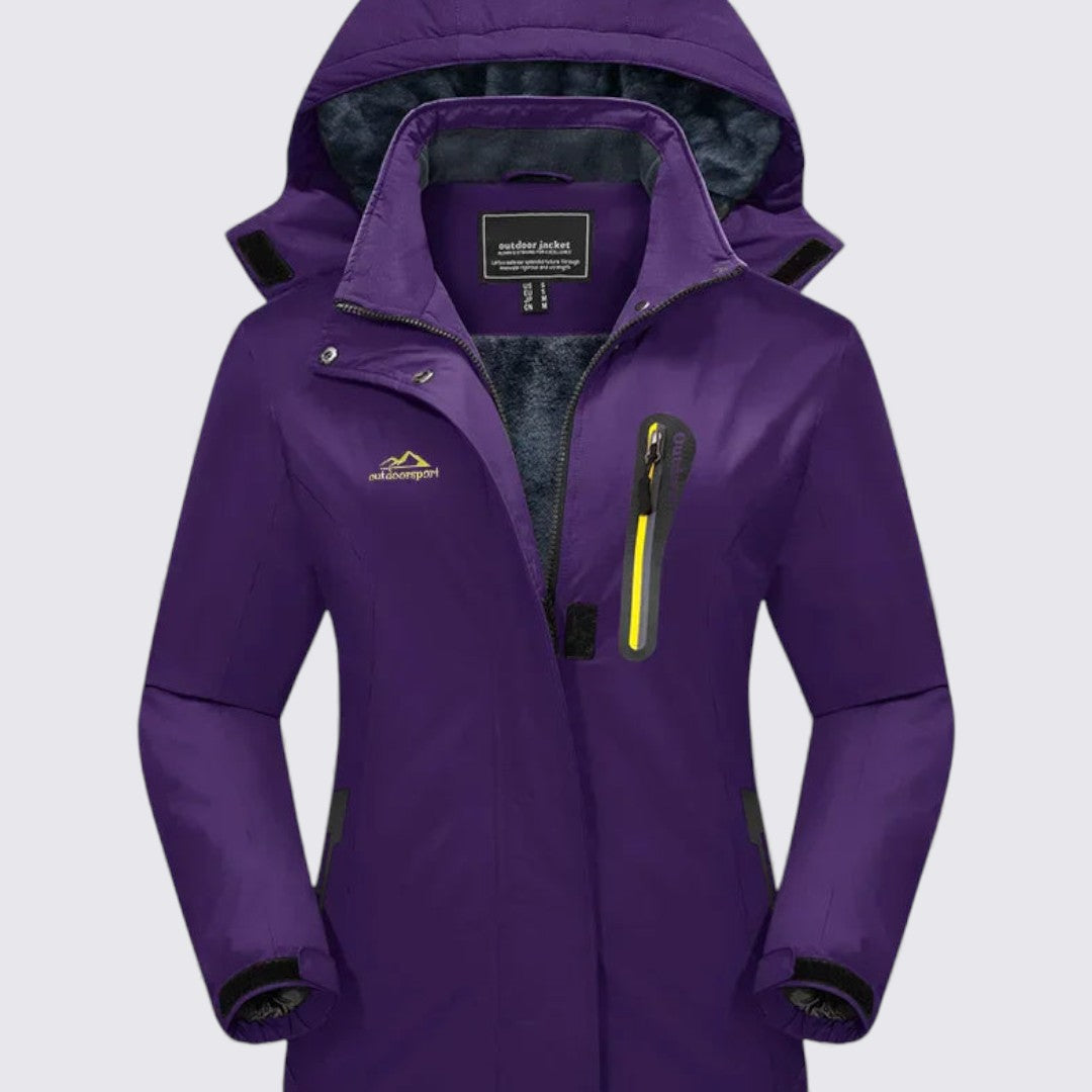 Damejakke med hætte – Lynlåsjakke – Klassisk snit