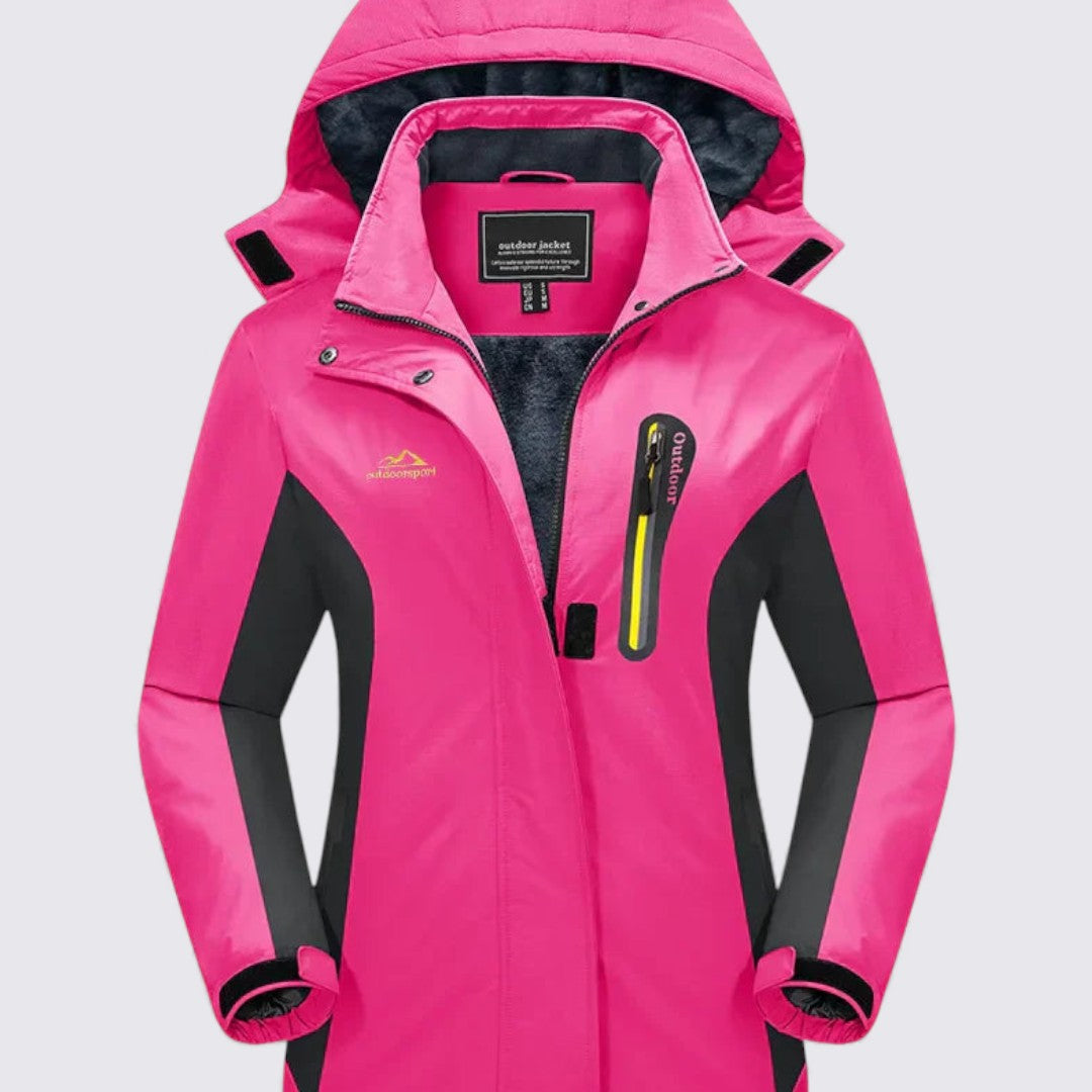 Damejakke med hætte – Lynlåsjakke – Klassisk snit