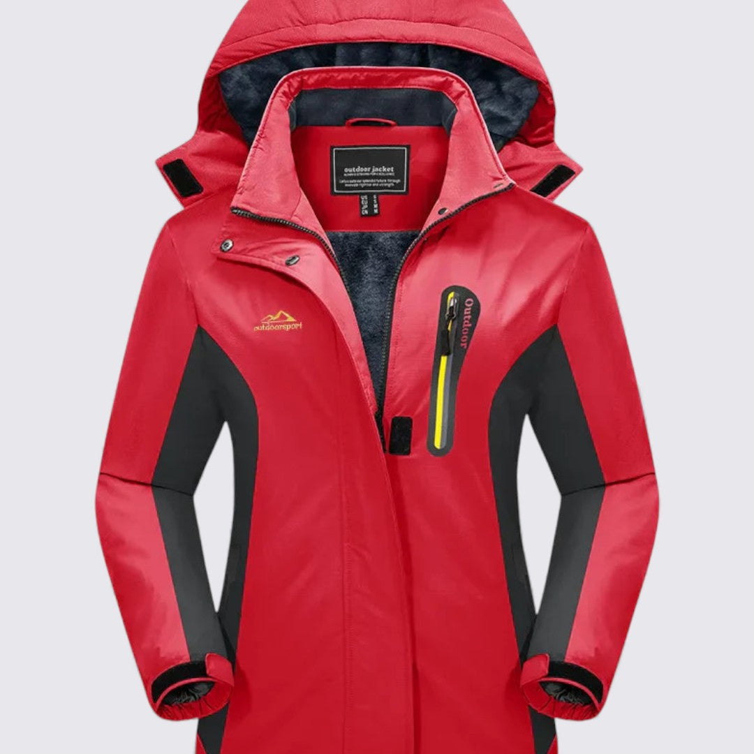 Damejakke med hætte – Lynlåsjakke – Klassisk snit