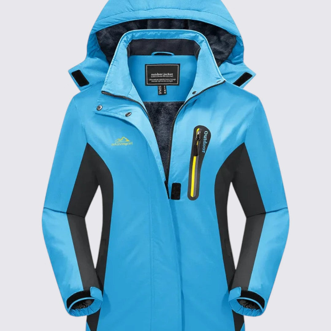 Damejakke med hætte – Lynlåsjakke – Klassisk snit