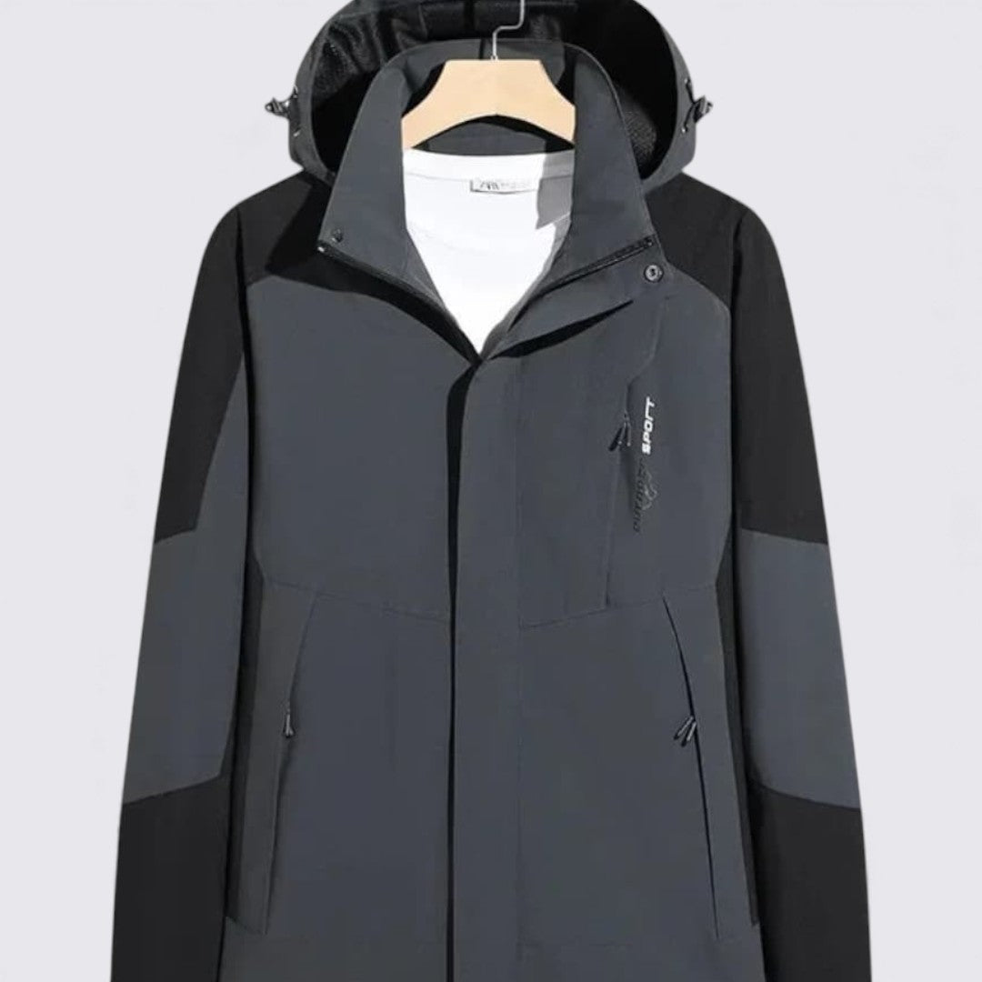 Damejakke med hætte – Lynlås jakke – Moderne outdoor-snit