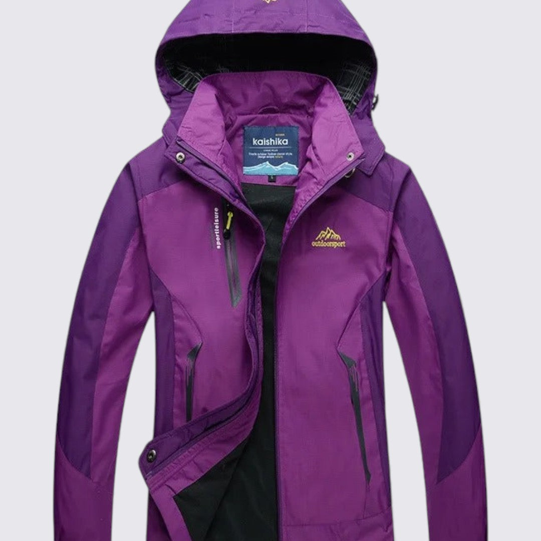 Damejakke med hætte – Lynlåsjakke – Sporty pasform