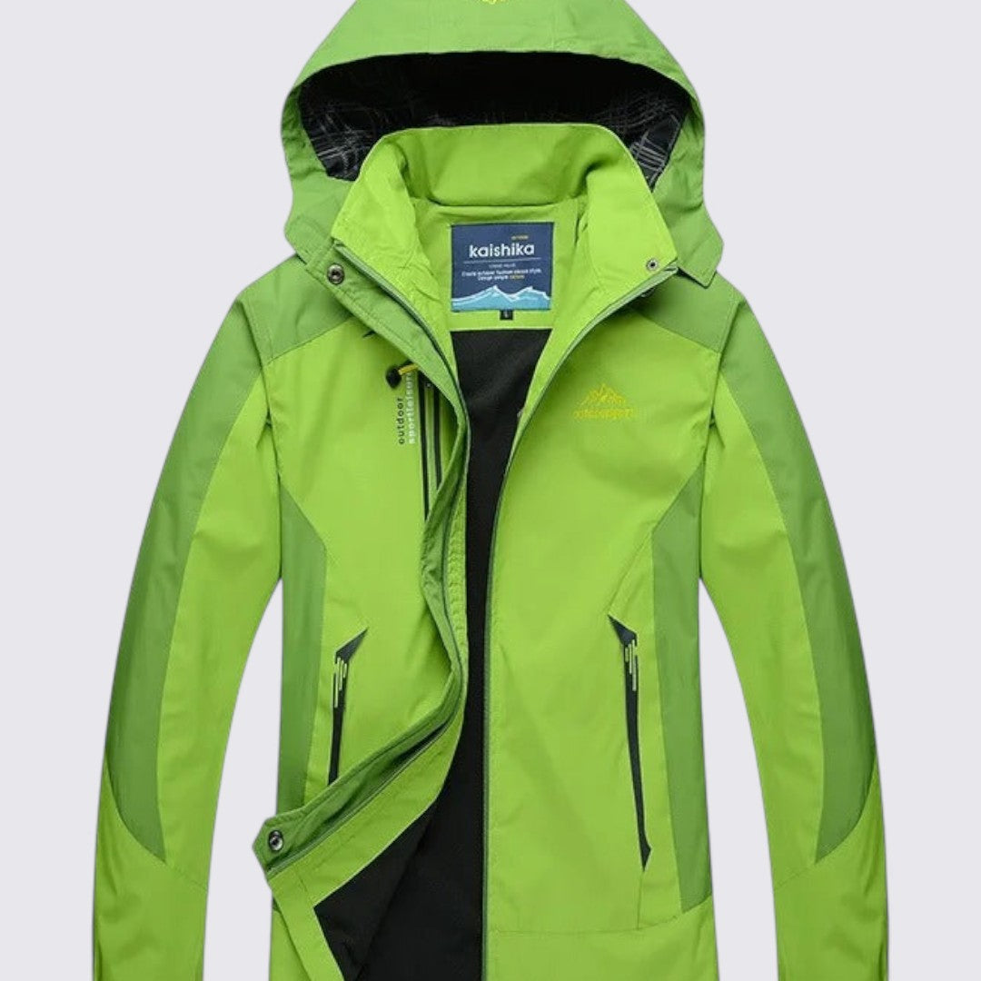 Damejakke med hætte – Lynlåsjakke – Sporty pasform