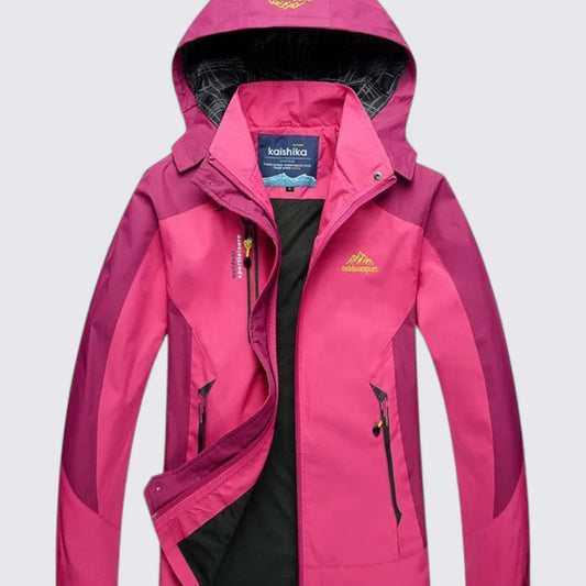 Damejakke med hætte – Lynlåsjakke – Sporty pasform