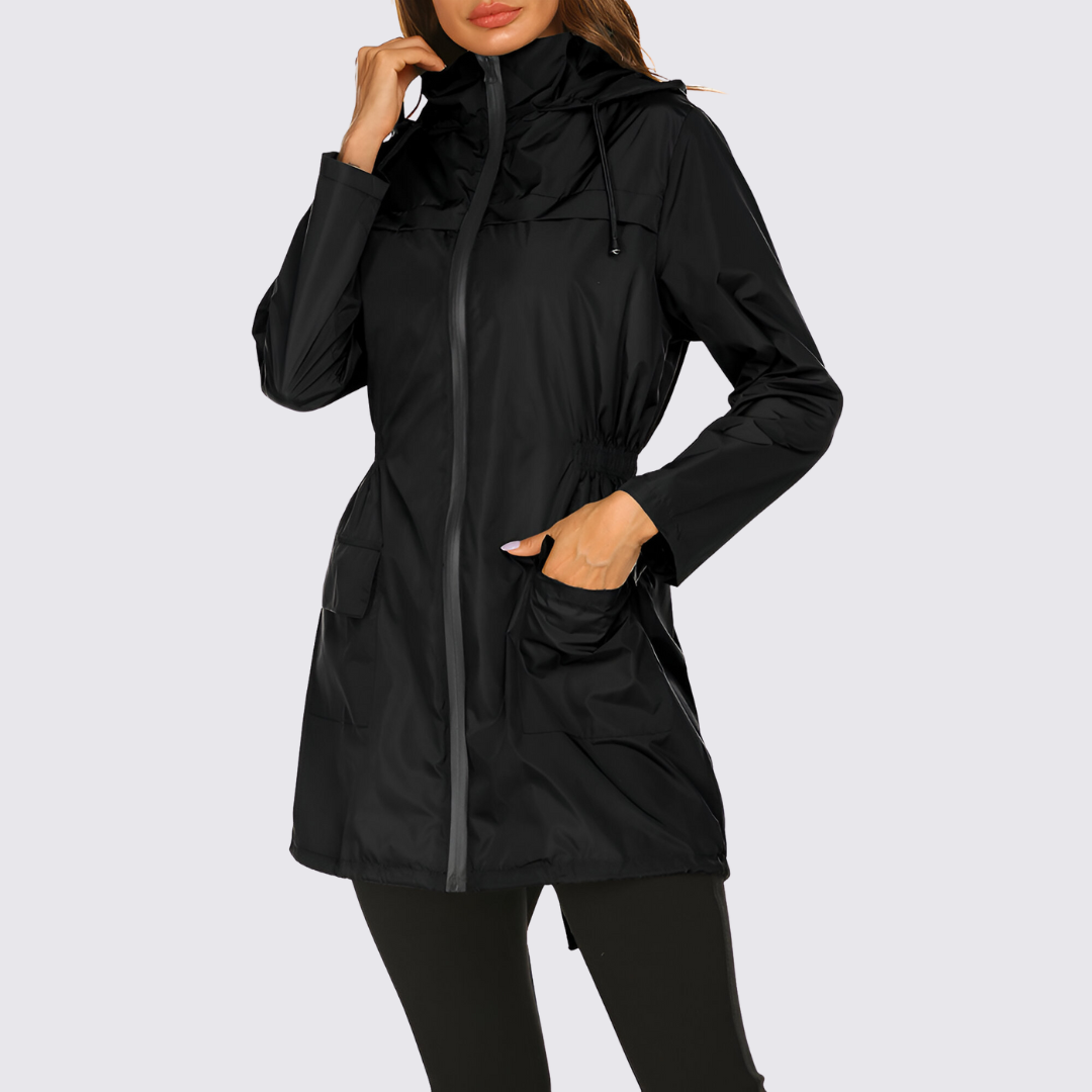 Damejakke med hætte - Overgangsjakke dame - Hættetrøje