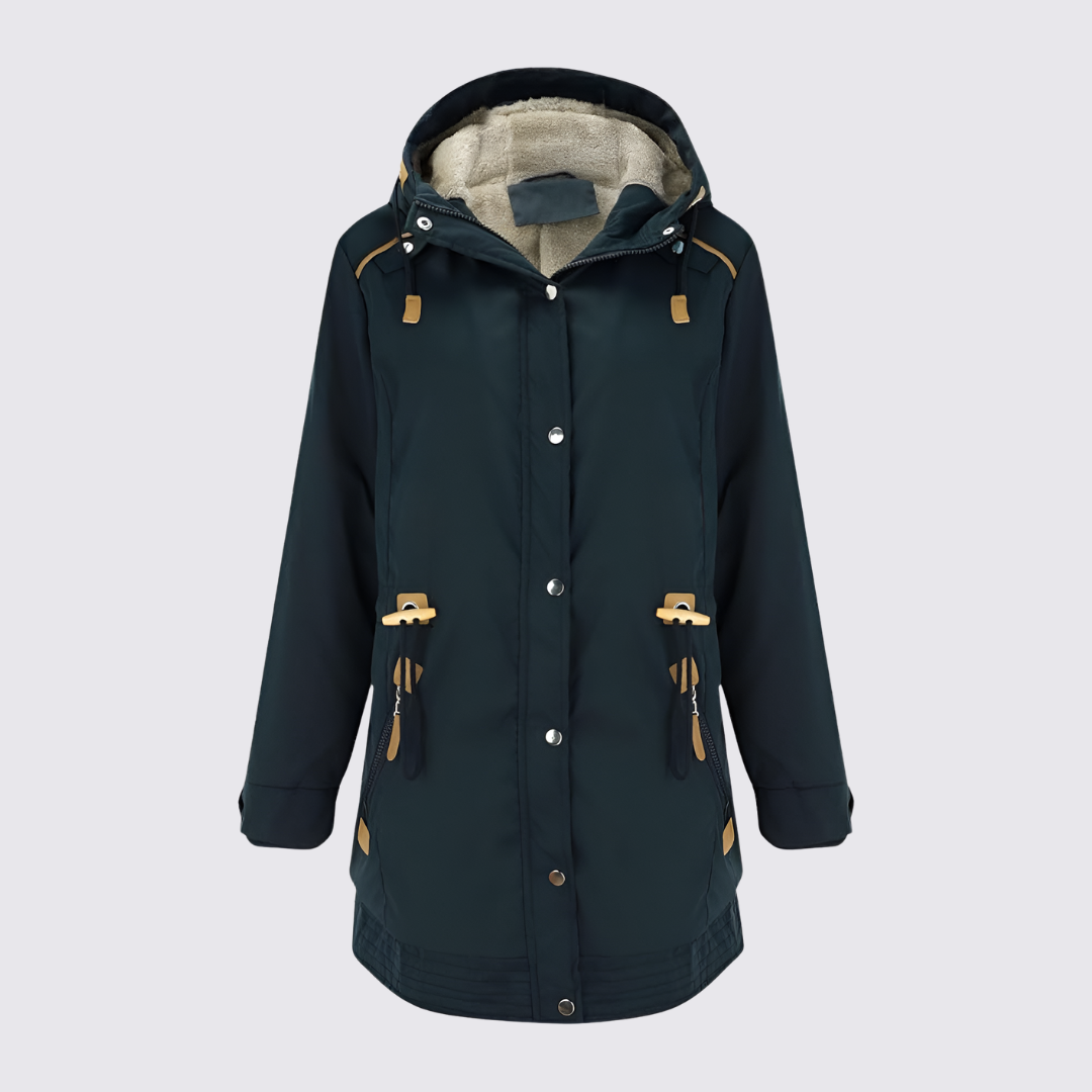 Damejakke med hætte - Vinterjakke dame - Jakke