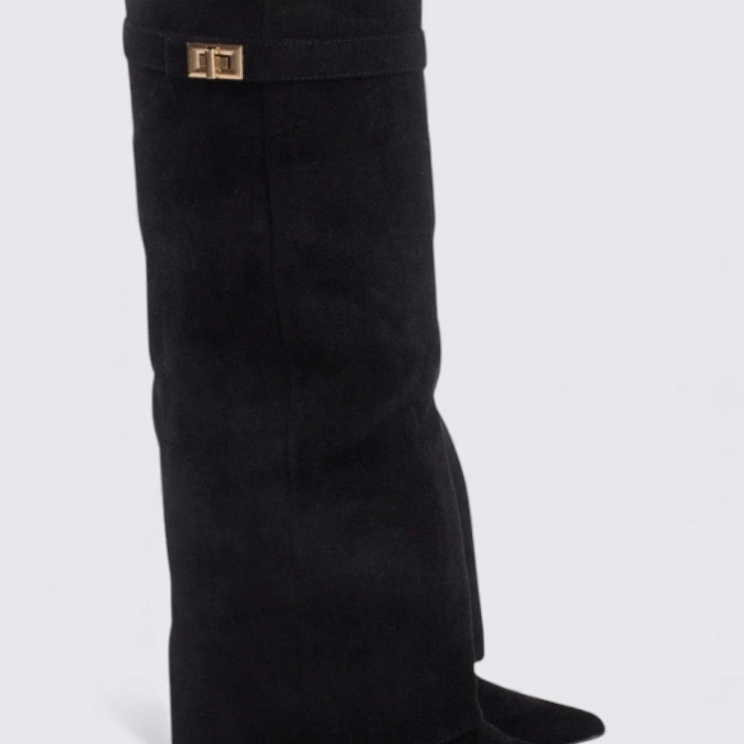 Dame ankelstøvler – Bred skaft – Slip-on støvler