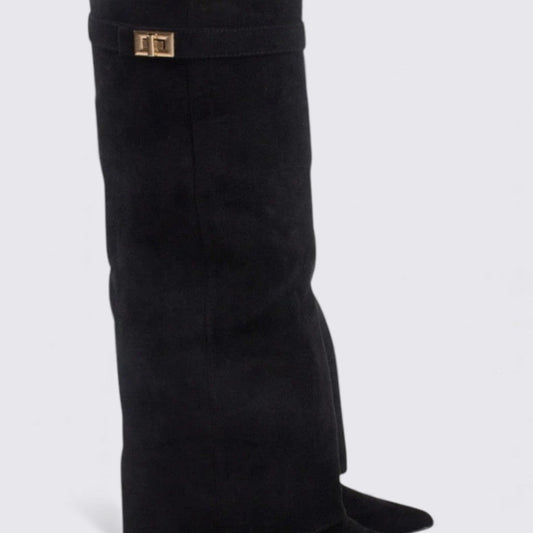 Dame ankelstøvler – Bred skaft – Slip-on støvler