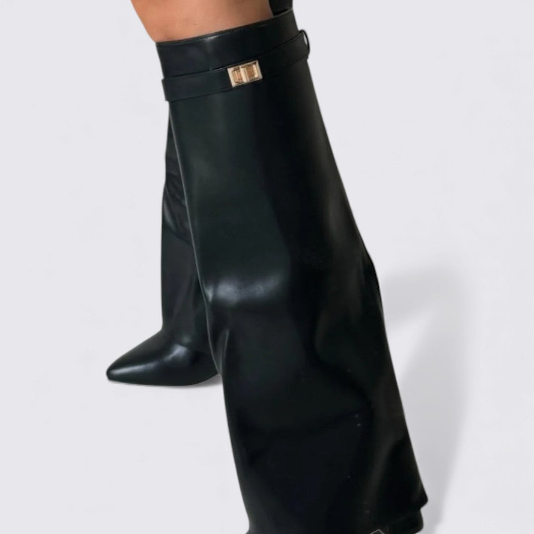 Dame ankelstøvler – Bred skaft – Slip-on støvler