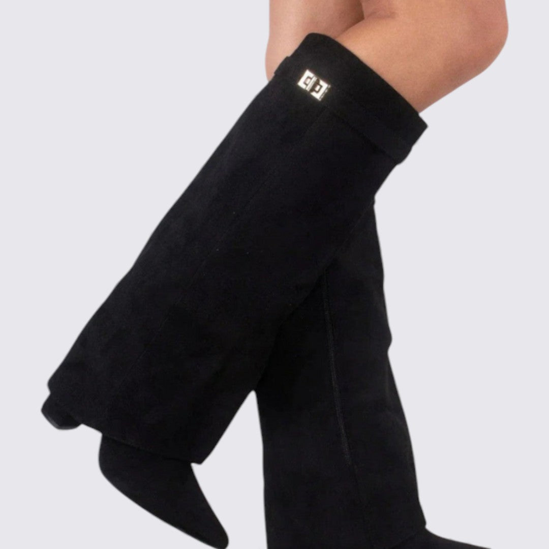 Dame ankelstøvler – Bred skaft – Slip-on støvler