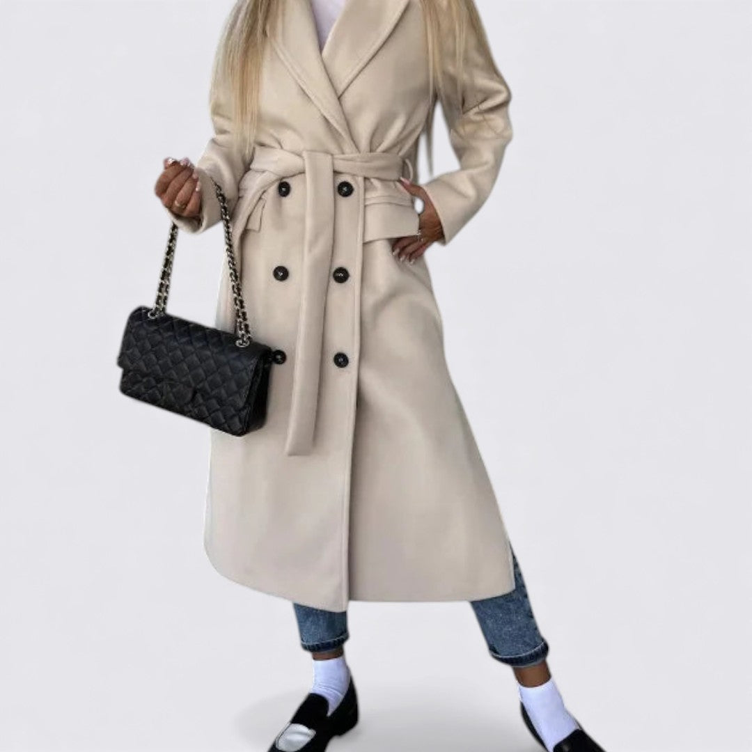 Damejakke med knapper - Langærmet jakke - Lang pasform