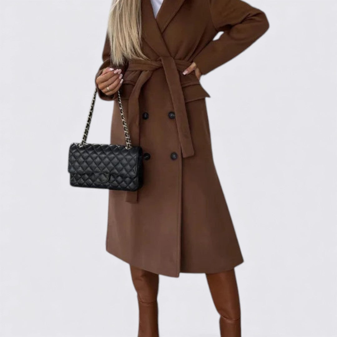 Damejakke med knapper - Langærmet jakke - Lang pasform