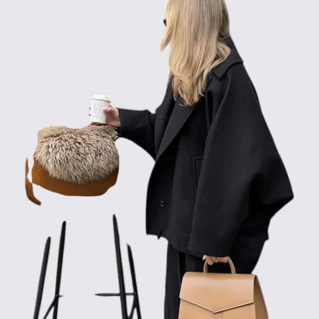 Damejakke med knapliste – Kort jakke – Lige snit