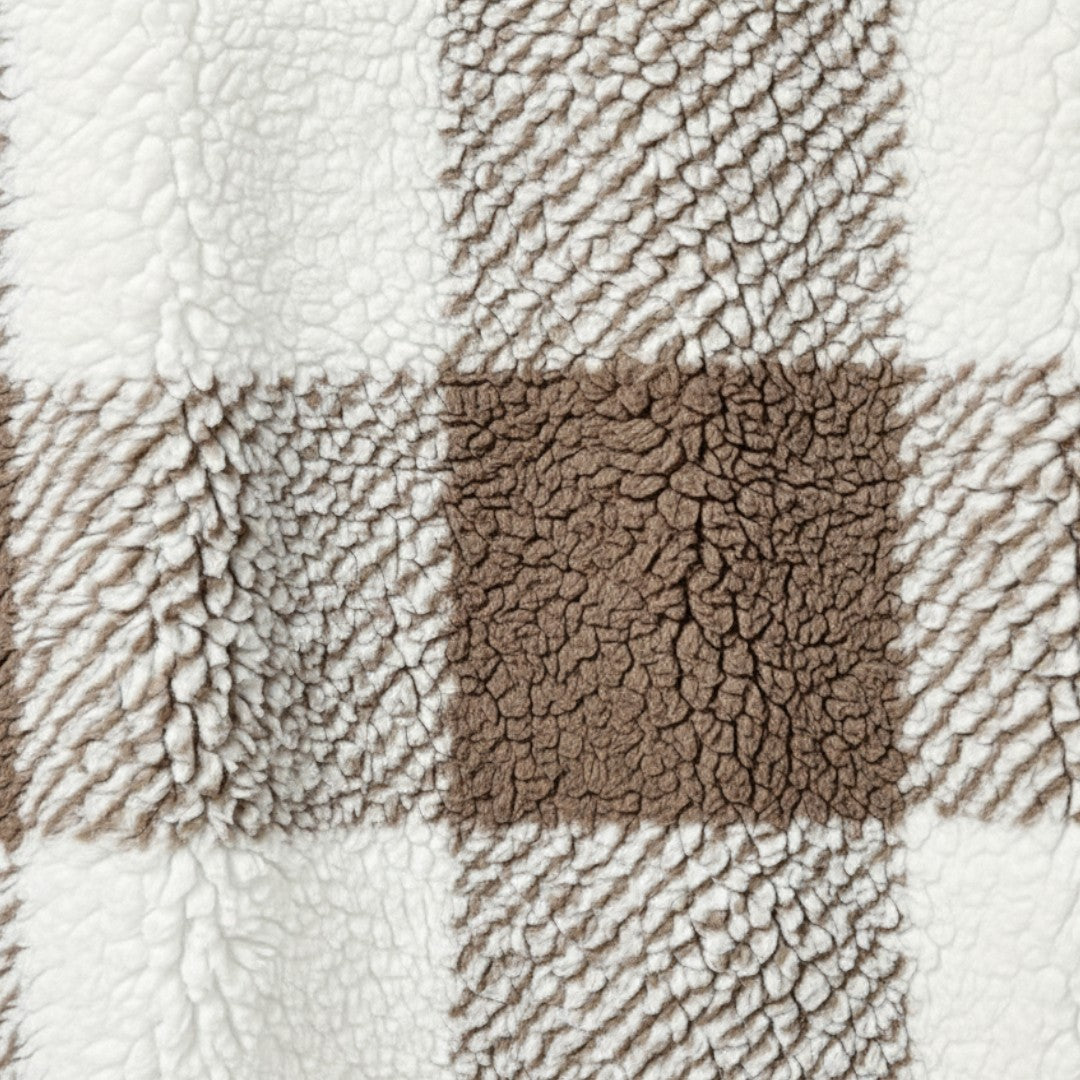 Damefrakke med lommer - Teddy frakke - Vinterfrakke