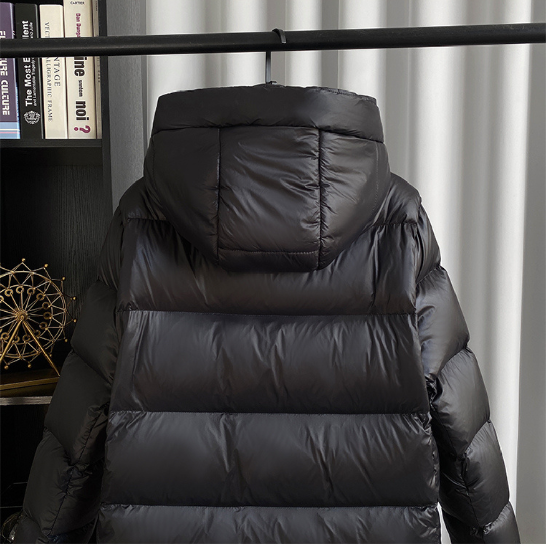 Dameparka med hætte - Vinterparka damer - Steppparka