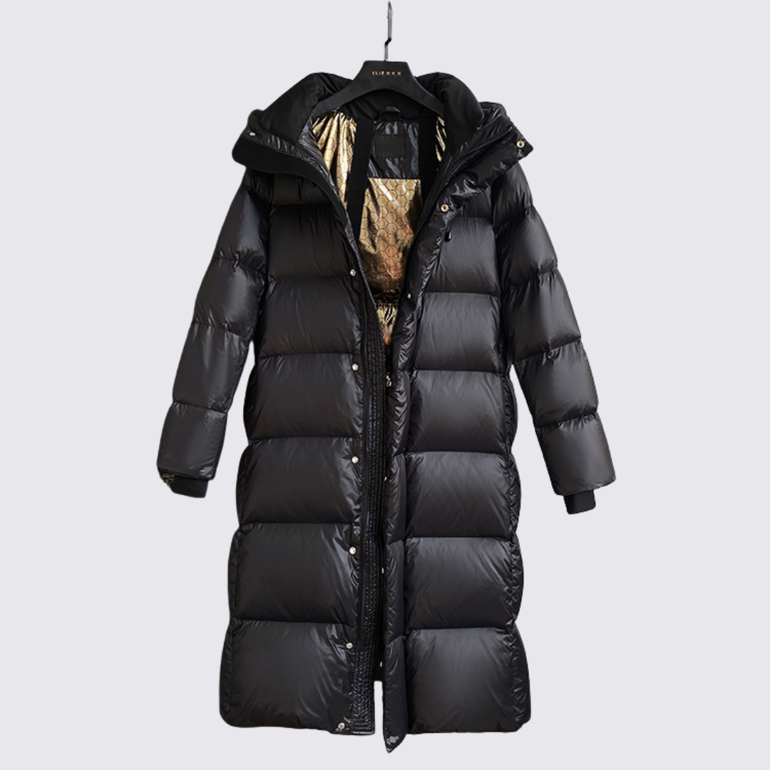 Dameparka med hætte - Vinterparka damer - Steppparka