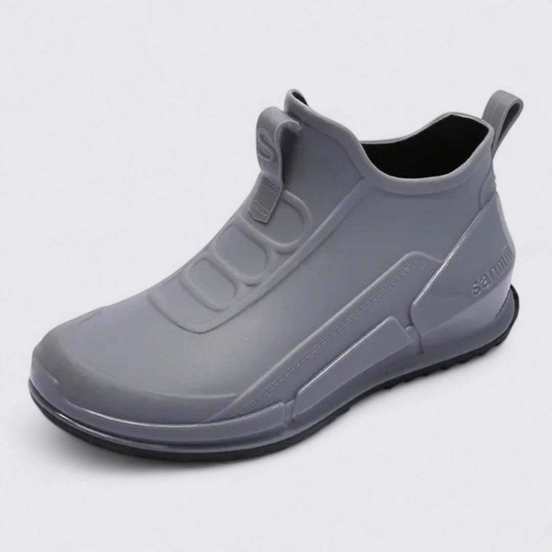 Dame støvler med gummisål – Ankellang – Smalt snit