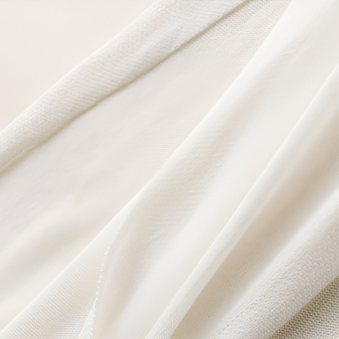 Dame strikjakke med lang skæring - Lang strikjakke - Åben form