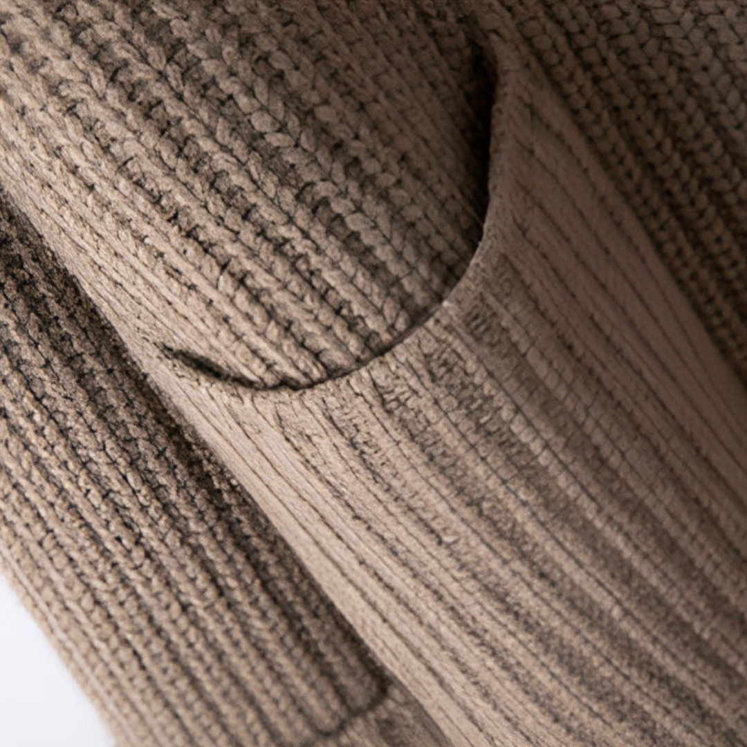 Dame strikjakke med oversized skæring - Lang strikjakke - Med lommer