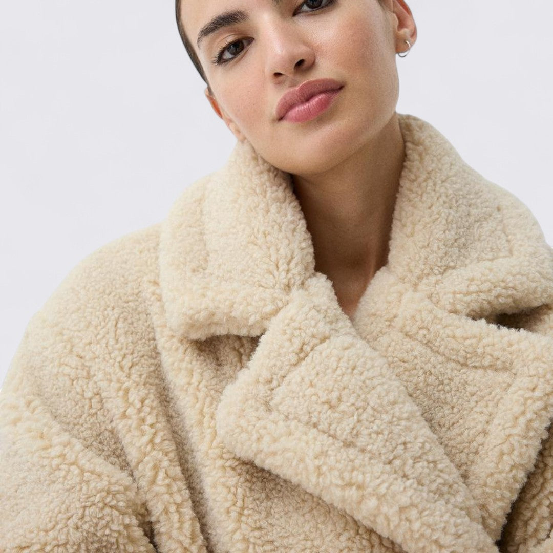 Dame Teddy Frakk - Lang Skåret - Klassisk Slå-krave