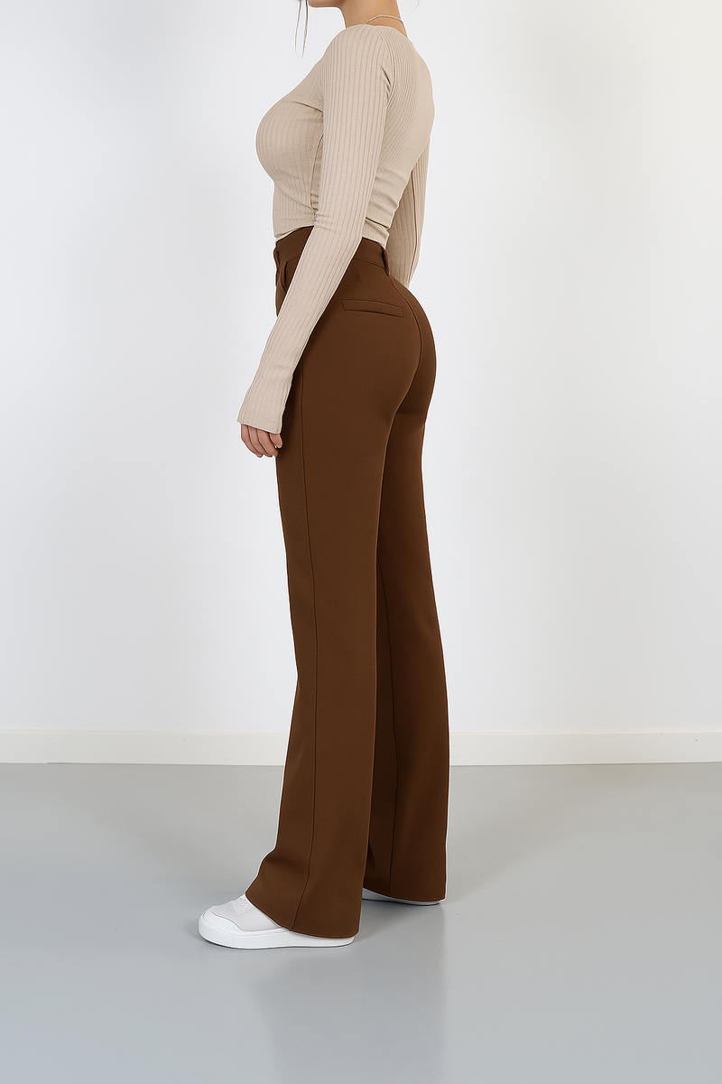 Elegant Byxa | Hög Midja & Raka Ben