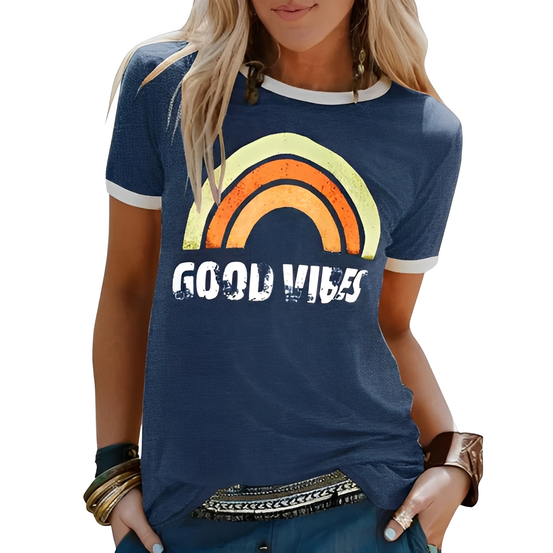 Chic T-shirt för Enkelt Stilval