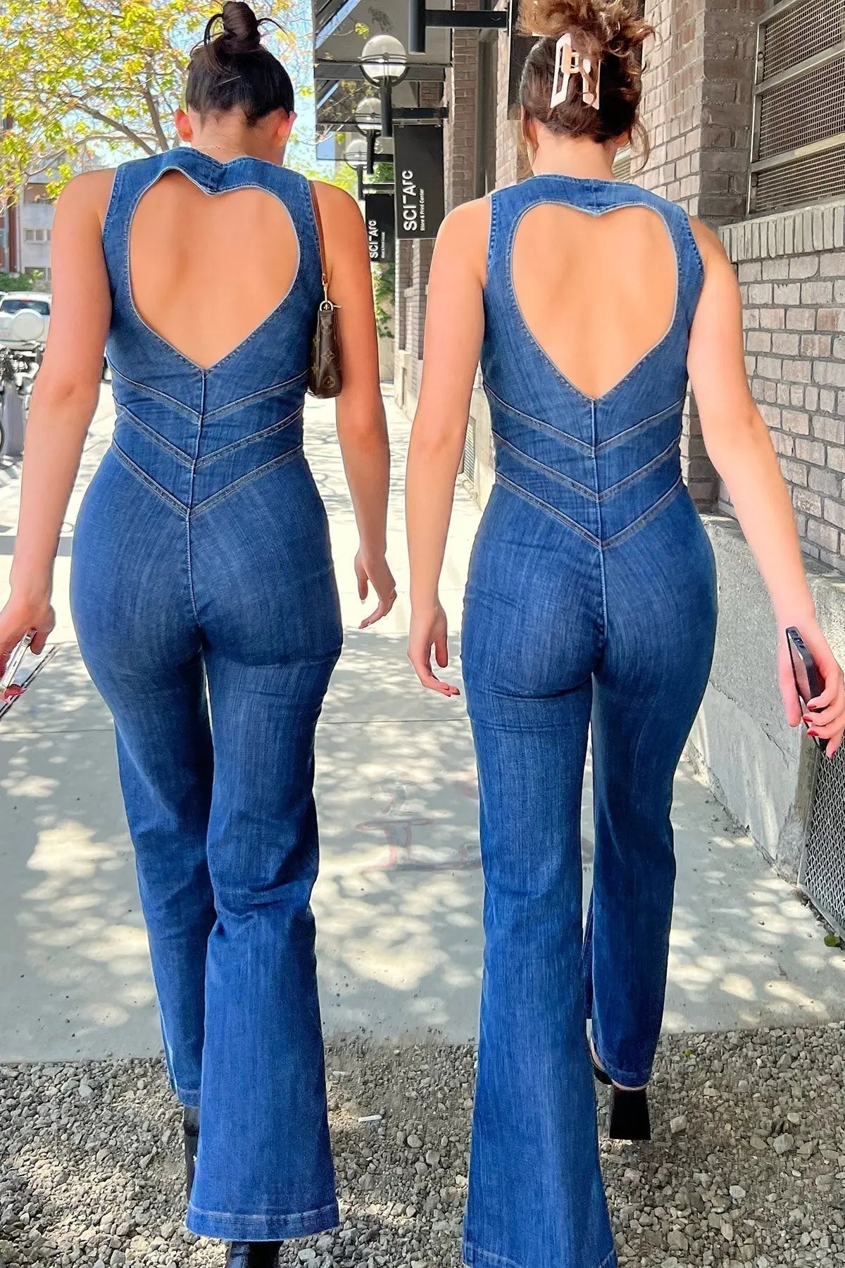 Denim Overall för Kvinna | Formsydd och Stilig
